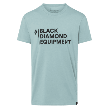 Triko krátký rukáv Black Diamond Stacked Logo Tee Men Blue Ash