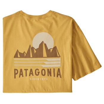 Tričko krátky rukáv Patagonia Tube View Organic T-Shirt men Mountain Yellow