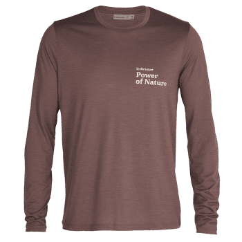 Tričko dlhý rukáv Icebreaker Tech Lite II LS Tee Power of Nature Men MINK