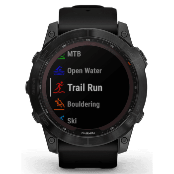 Hodinky Garmin fenix 7X Sapphire Solar Titan Black/Black Band