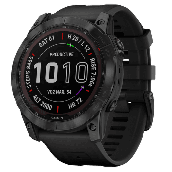 Hodinky Garmin fenix 7X Sapphire Solar Titan Black/Black Band