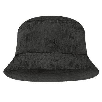 Čepice Buff TRAVEL BUCKET HAT Gline Black GLINE BLACK-GREY M/L