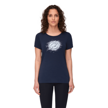 Tričko krátky rukáv Mammut Alnasca Graphic T-Shirt Women marine melange 5784