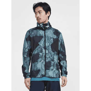 Bunda Craft ADV Essence Wind Jacket Men černá se zelenou