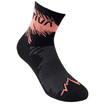 Ponožky La Sportiva TRAIL RUNNING SOCKS Black/Flamingo