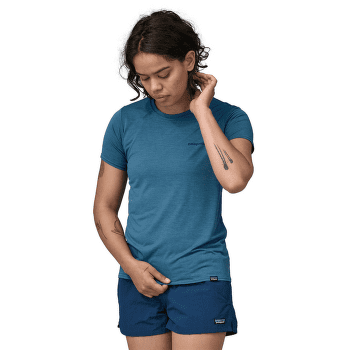 Tričko krátky rukáv Patagonia Cap Cool Daily Graphic Shirt Waters Women Boardshort Logo: Milkweed Mauve X-Dye
