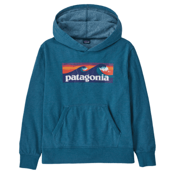 Mikina Patagonia Lightweight Graphic Hoody Sweatshirt Kids Boardshort Logo: Wavy Blue