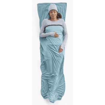 Vložka do spacáku Sea to Summit Comfort Blend Sleeping Bag Liner - Rectangular w/ Pillow Sleeve Aqua Sea Blue