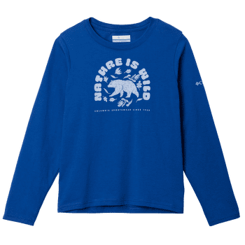 Tričko dlhý rukáv Columbia Dobson Pass™ Long Sleeve Graphic Tee Boys Mountain Blue, Fun Forager 435