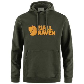 Mikina Fjällräven Fjällräven Logo Hoodie Men Deep Forest