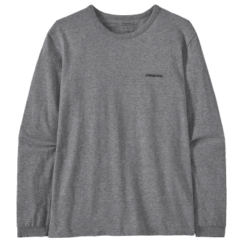 Triko dlouhý rukáv Patagonia Long-Sleeved P-6 Logo Women Gravel Heather