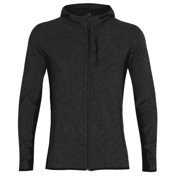 Pulover Icebreaker Descender LS Zip Hood Men Jet HTHR/Black