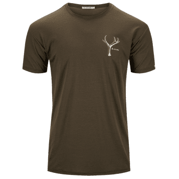 Triko krátký rukáv Aclima LightWool Tee Print Horn Men Tarmac