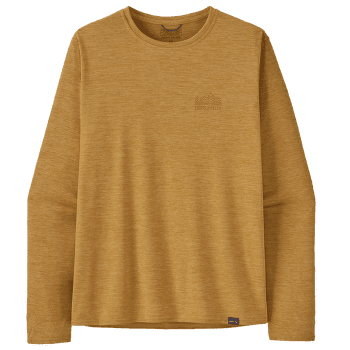 Tričko dlhý rukáv Patagonia L/S Cap Cool Daily Graphic Shirt Men Strataspire: Beeswax Tan X-Dye