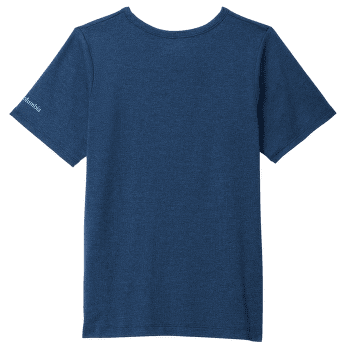 Tričko krátky rukáv Columbia Tech Trail™ Short Sleeve Graphic Shirt Collegiate Navy Heather, Ridge Line Life 464