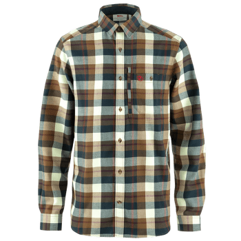 Košile dlouhý rukáv Fjällräven Fjallglim Shirt Men Wood Brown-Chalk White