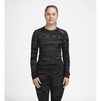 Triko dlouhý rukáv Aclima WarmWool Crew Neck Women Black Motion