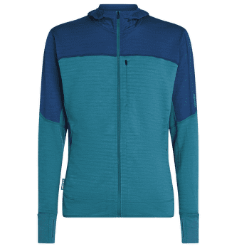 Mikina Icebreaker Merino Blend 300 RealFleece™ Descender LS Zip Men TOPAZ/ATLANTIS/CB