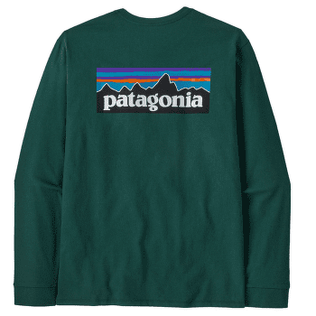 Tričko dlhý rukáv Patagonia Long-Sleeved P-6 Logo Responsibili-Tee Men Cascade Green