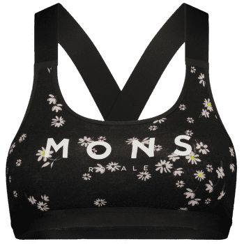 Podprsenka Mons Royale Stela X-Back Bra Women Black Daisy