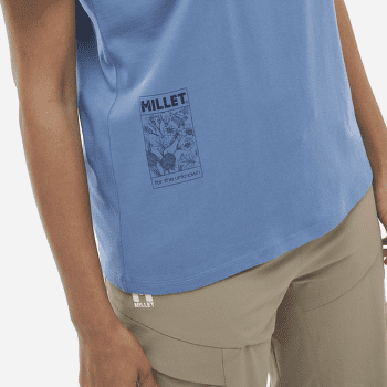Triko krátký rukáv Millet CHAMONIX FLOWER T-SHIRT SS WOMEN CORONET BLUE