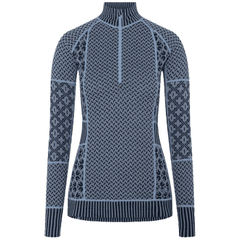 Triko dlouhý rukáv Kari Traa Smekker H/Z Women IRIS/PASTEL LIGHT BLUE