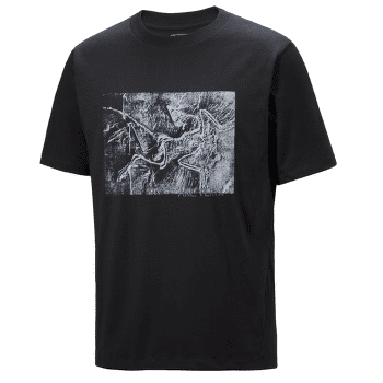 Tričko krátky rukáv Arcteryx Kragg Cotton Lithographica SS Men Black