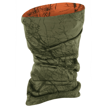 Nákrčník Fjällräven Lappland Neck Gaiter Green Camo-Orange Multi Camo