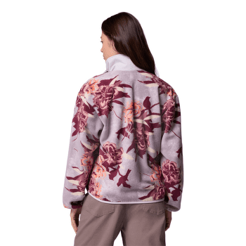 Mikina Columbia Sequoia Grove Printed Half Zip Women Shale Purple Blossoming 554