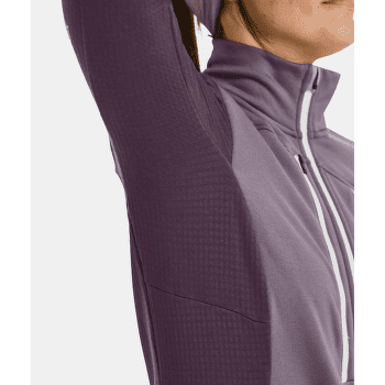 Bunda Ortovox FLEECE GRID JACKET WOMEN 39201 dark wild berry