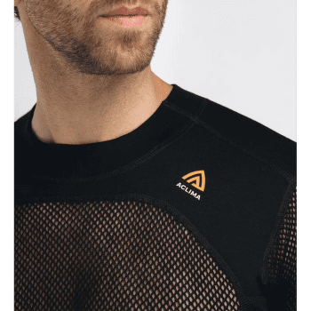 Triko dlouhý rukáv Aclima WoolNet Crew Neck Men Jet Black