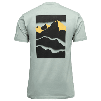 Tričko krátky rukáv Black Diamond Mountainscape SS Tee Men Agave