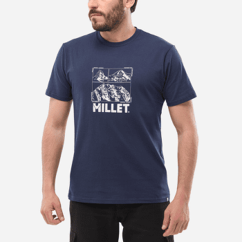 Tričko krátky rukáv Millet CHAMONIX LOGO TS SS Men SAPHIR NEW