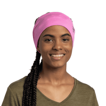 Čelenka Buff Lightweight Merino Wool Headband SOLID BLACK
