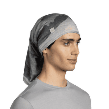 Šatka Buff MERINO LIGHTWEIGHT DIGITAL PRINTS ALER GREY