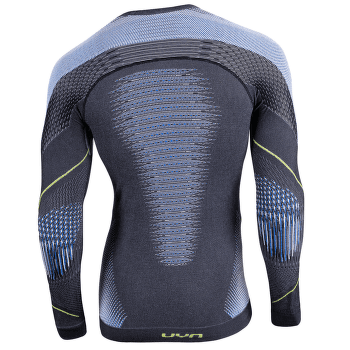Triko dlouhý rukáv UYN Evolutyon UW Shirt Melange Men Anthracite melange/Blue/Yellow Shiny