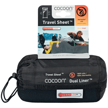 Vložka do spacáku Cocoon Dual Liner TravelSheet ultramarine blue/tuareg