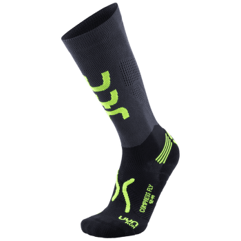 Run Compression Fly Men Anthracite/Yellow Fluo