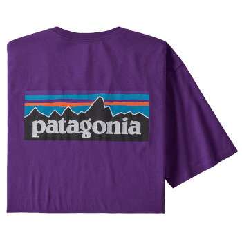 Triko krátký rukáv Patagonia P-6 Logo Organic T-Shirt Men Purple