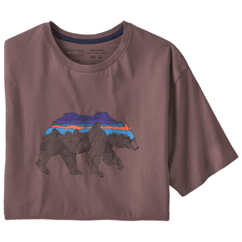 Triko krátký rukáv Patagonia Back For Good Organic T-Shirt Men Dusky Brown w/Bear