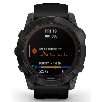 Hodinky Garmin fenix 7X Sapphire Solar Titan Black/Black Band