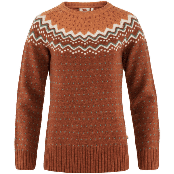 Sveter Fjällräven Övik Knit Sweater Women Autumn Leaf-Desert Brown