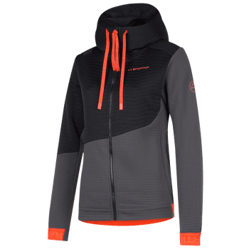 Mikina La Sportiva METHOD HOODY Women Carbon/Cherry Tomato