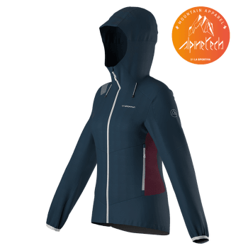 Bunda La Sportiva AEQUILIBRIUM SOFTSHELL JACKET Women Storm Blue/Red Plum