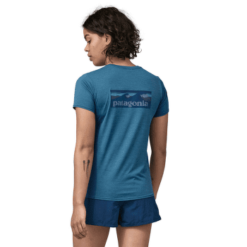 Tričko krátky rukáv Patagonia Cap Cool Daily Graphic Shirt Waters Women Boardshort Logo: Milkweed Mauve X-Dye