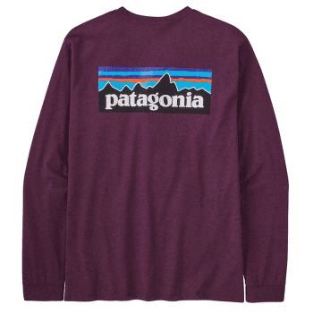 Triko dlouhý rukáv Patagonia Long-Sleeved P-6 Logo Responsibili-Tee Men Night Plum
