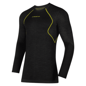 Tričko dlhý rukáv La Sportiva WOOL40 AERO LONGSLEEVE Men Black/Yellow_999100
