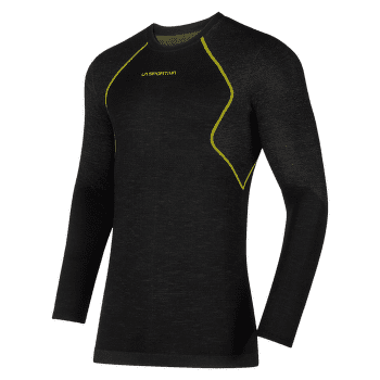 Triko dlouhý rukáv La Sportiva WOOL40 AERO LONGSLEEVE Men Black/Yellow