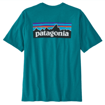 Triko krátký rukáv Patagonia P-6 Logo Responsibili Tee Men Belay Blue