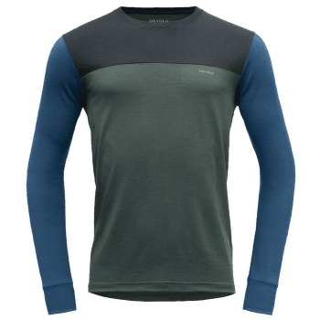 Triko dlouhý rukáv Devold Patchell Merino 200 Shirt Men WOODS/GREEN MELANGE
